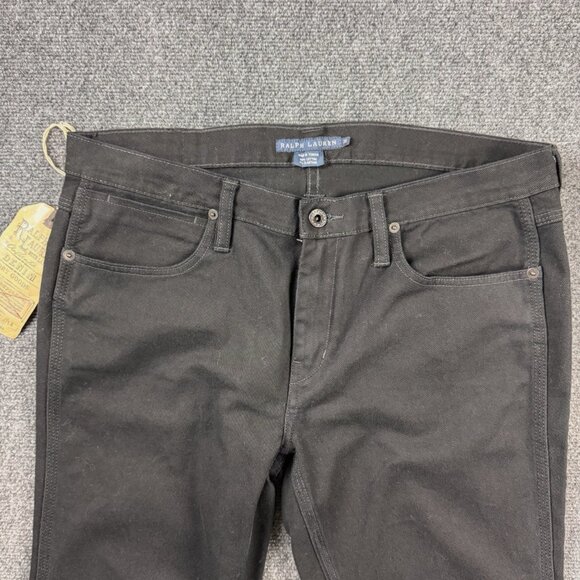 NEW RALPH LAUREN BLUE LABEL THOMPSON 650 WOMEN'S JEANS SIZE 31 BLACK - Picture 3 of 14